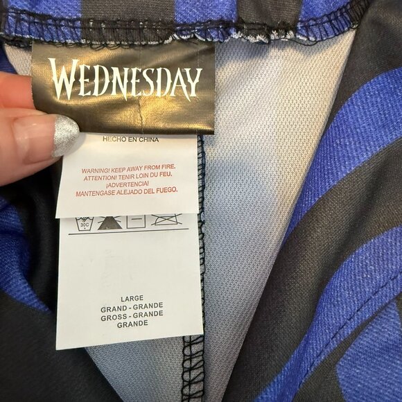 Rubies Wednesday Nevermore Academy Black & Blue Jacket Costume 10-12 - Picture 4 of 8